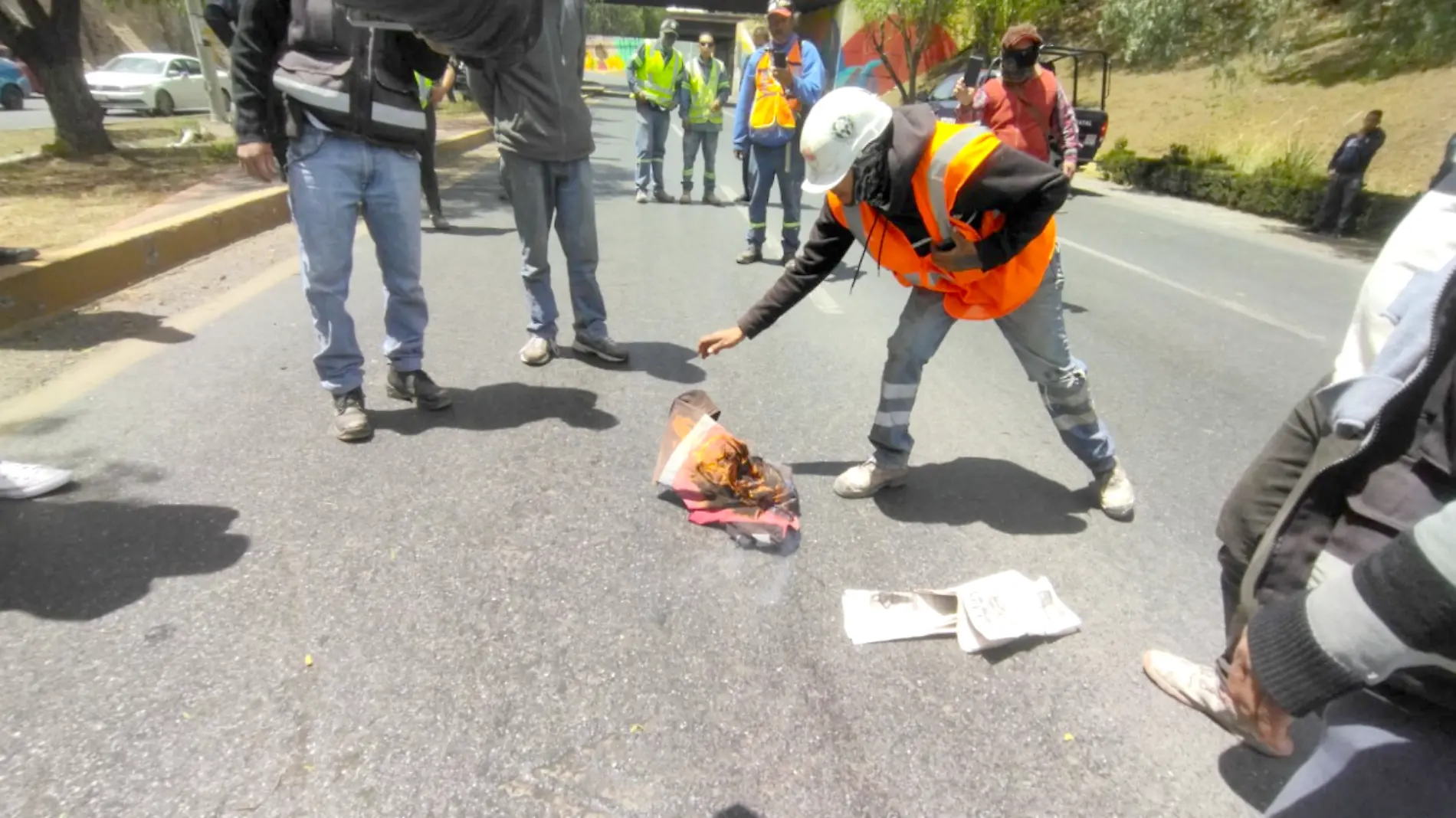 Protesta trabajadores